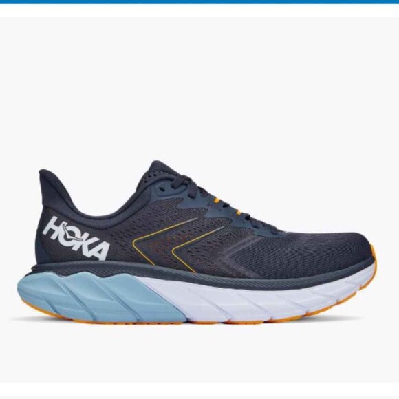 Hoka One One Arahi 5 Rubber-Trimmed Mesh Running Sneakers - Blue Size 9 2E-Wide main image 6